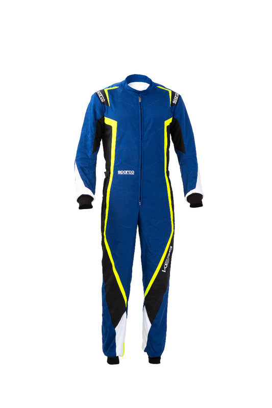 Combinaison de sécurité Sparco pour enfants bleu/jaune