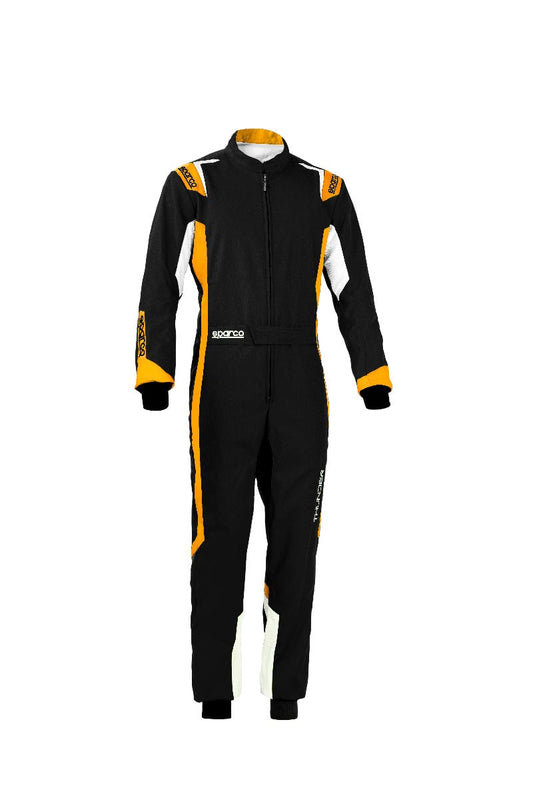 Combinaison Sparco Thunder pour enfant noir/orange