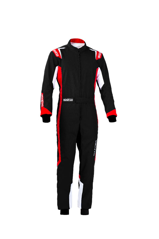Combinaison Sparco Thunder pour enfant noir/rouge