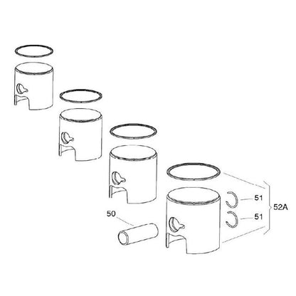 Piston circlip Iame X30