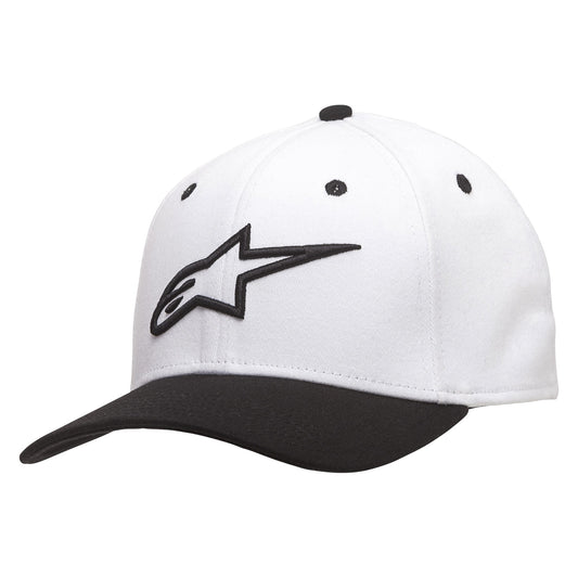 Casquette courbe Alpinestars noir/blanc