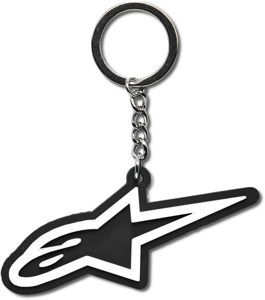 Porte-clés avec logo Alpinestars noir/blanc