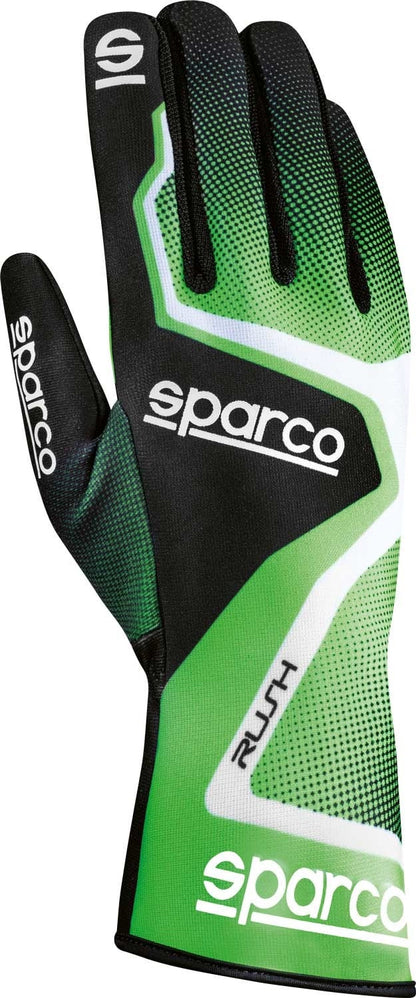 Sparco Rush kart gloves Green/white