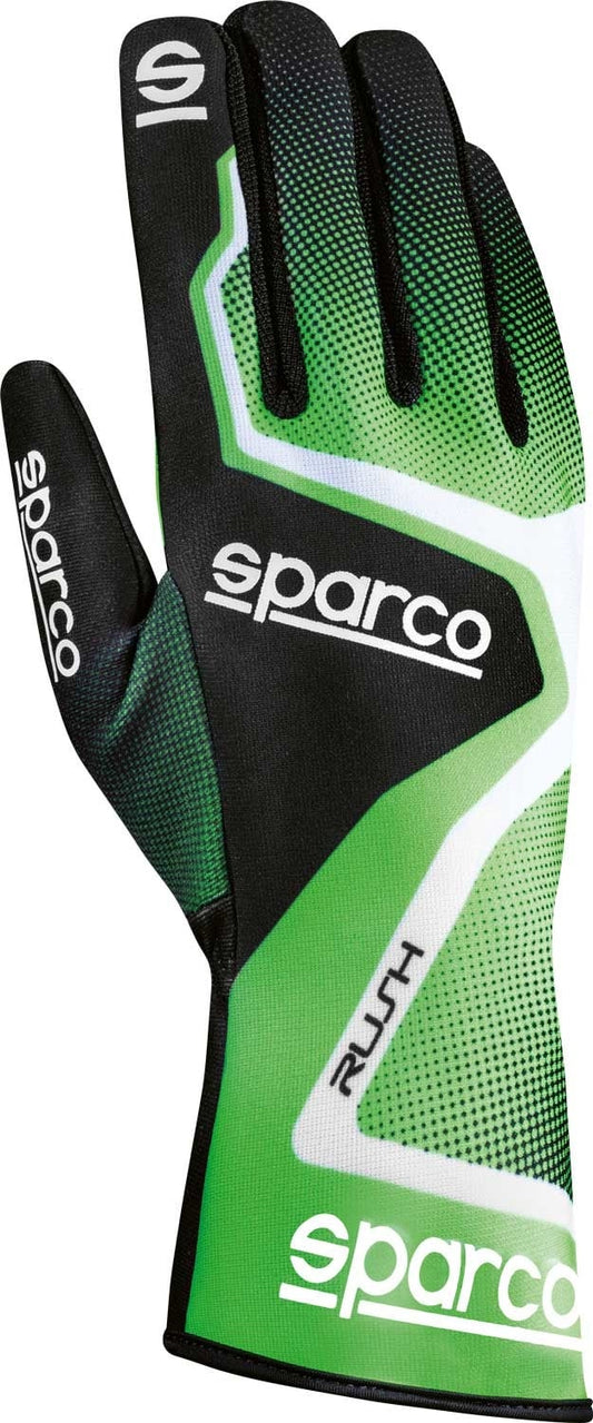 Gants de karting Sparco Rush Vert/blanc