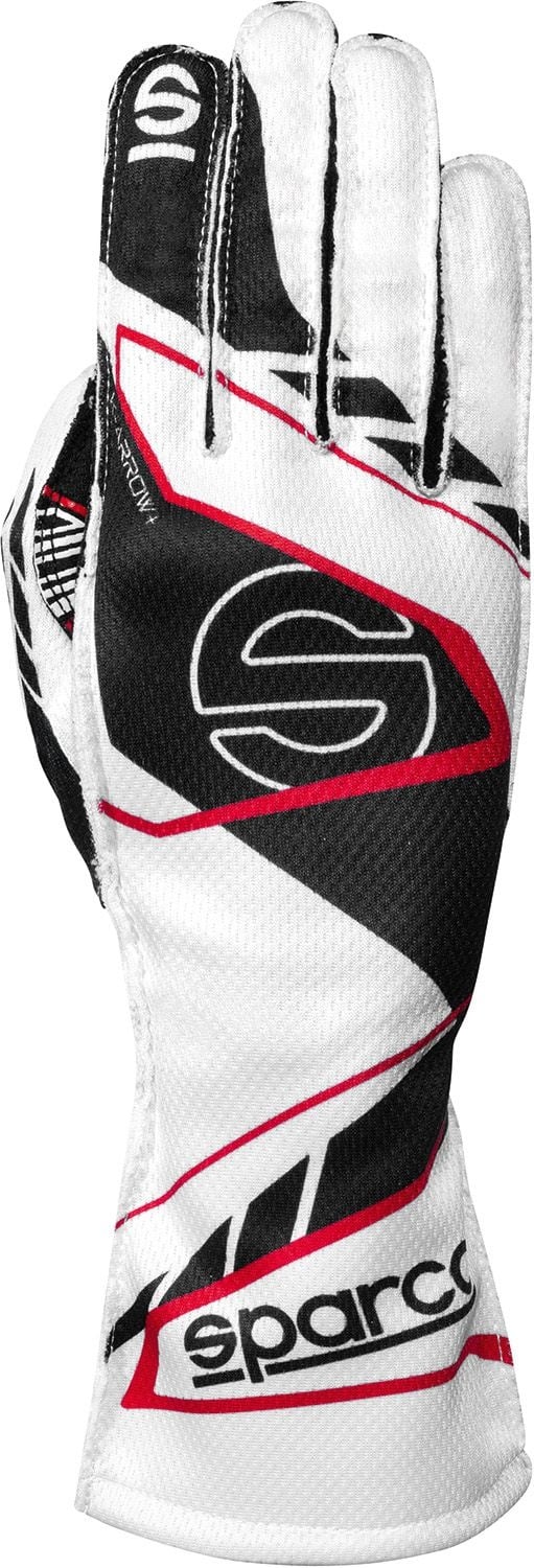 Gants de karting Sparco K-Arrow+ (FIA 8877-2022) Blanc / Noir