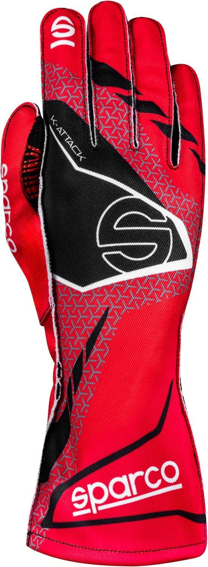 Gants de karting Sparco K-attack Rouge/noir