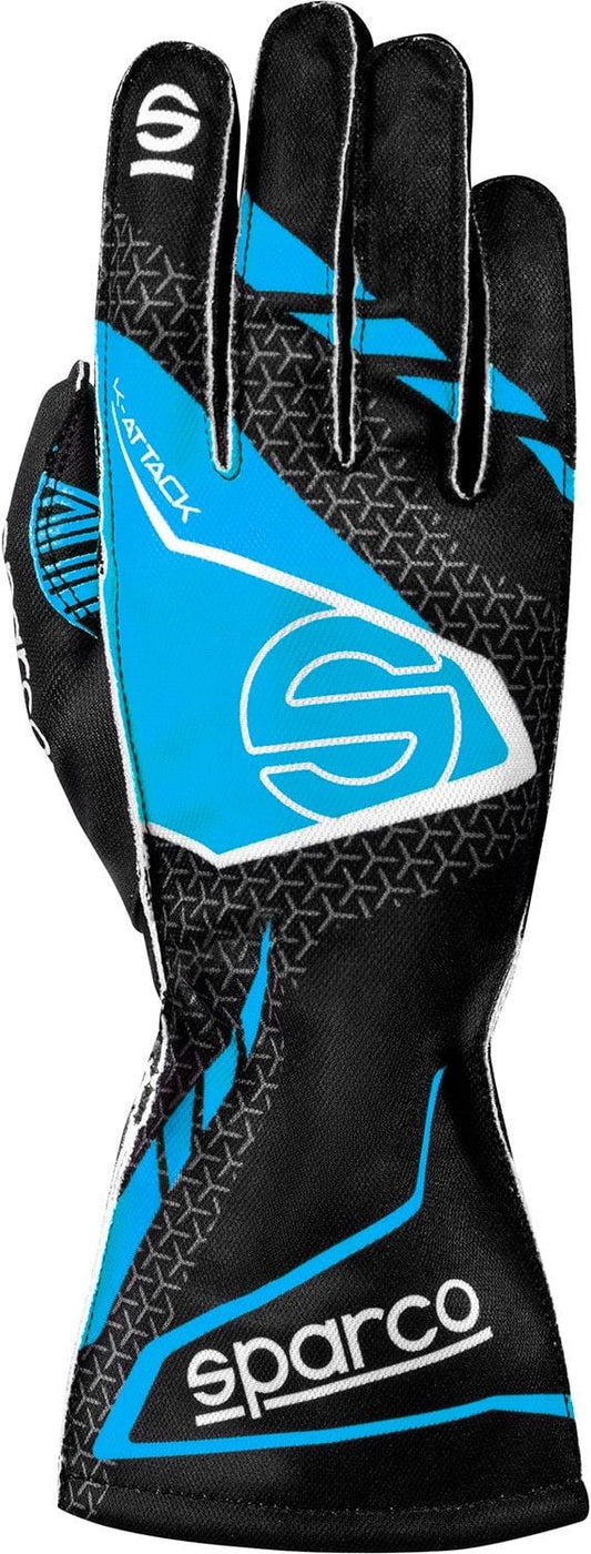 Gants de karting Sparco K-attack Noir/bleu