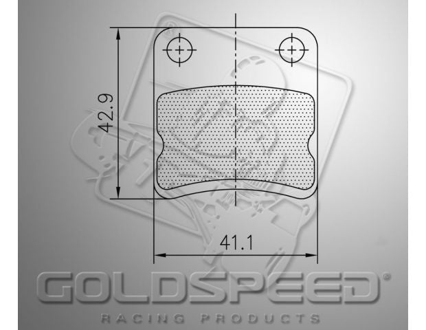 Jeu de plaquettes de frein Goldspeed Parolin mini / falcon / KR