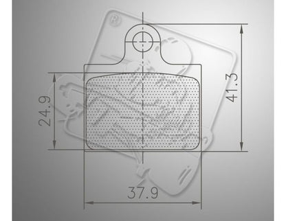 Jeu de plaquettes de frein Goldspeed Type EKS pour
