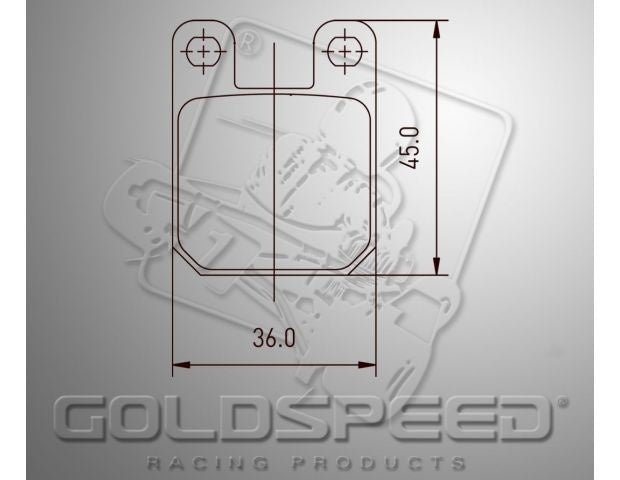 Ensemble de rembok Goldspeed Type Brembo avant