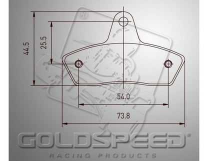 Jeu de plaquettes de frein Goldspeed HAASE-INTRE-BIREL-PAROLIN-SKM TYPE