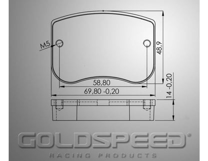 Ensemble de rembobinages Goldspeed DINO-CAROLI TYPE LOCATION ARRIÈRE (COMPOSÉ DE LOCATION) 2PCS