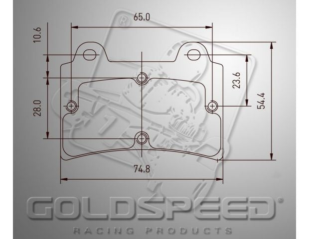 Jeu de plaquettes de frein Goldspeed Arrow