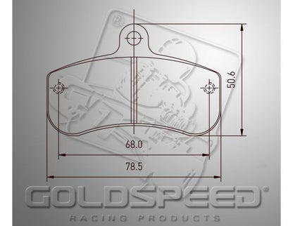 Jeu de plaquettes de frein Goldspeed Haase Runner