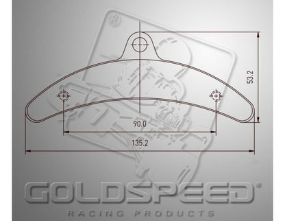 Jeu de plaquettes de frein Goldspeed TYPE BIREL ARRIÈRE (14182) 