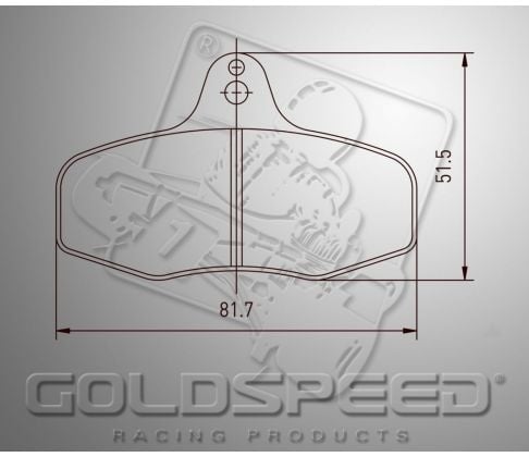 Jeu de plaquettes de frein Goldspeed Intrepid Evo 3 arrière