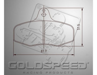 Ensemble de remblok Goldspeed INTREPID EVO 3 TYPE ARRIÈRE