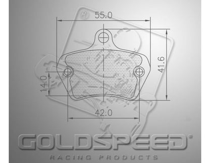 Ensemble de remblok Goldspeed TOP KART TYPE AVANT