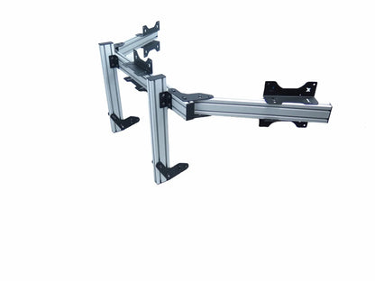 SimXPro® Configuration triple écran intégrée lourde VESA 100-200 Noir