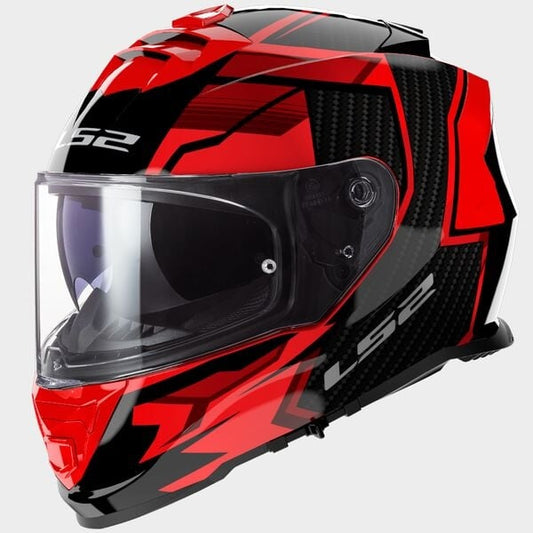 Tracker LS2 FF800 Storm II rouge/noir