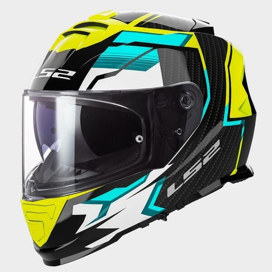 Tracker LS2 FF800 Storm II noir/jaune fluo