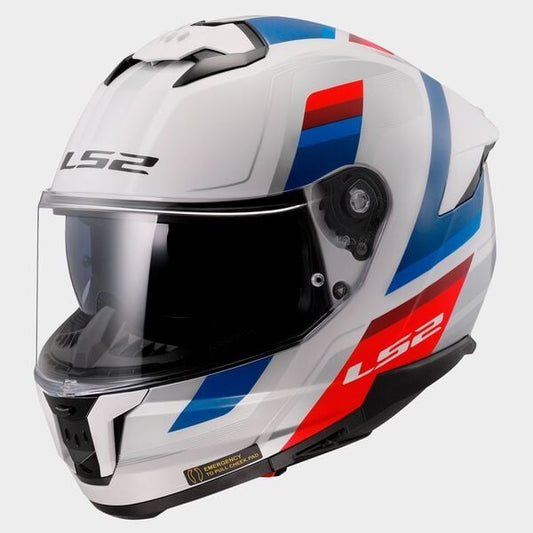 LS2 FF808 Stream II Vintage blanc/bleu/rouge