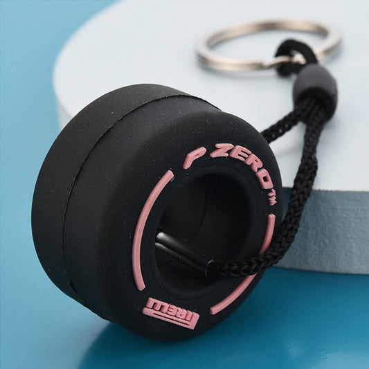 Porte-clés Pneu Hypersoft Formule 1 | Rose | Pirelli | P Zero | Porte-clés | F1