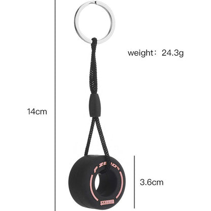 Porte-clés Pneu Hypersoft Formule 1 | Rose | Pirelli | P Zero | Porte-clés | F1
