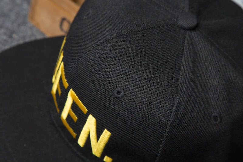 KING Snapback Cap Black/Gold | Cap | Gold 