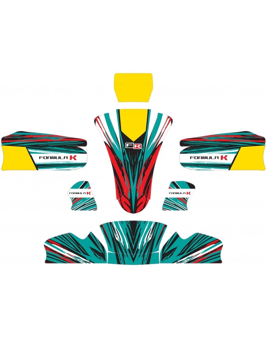 Ensemble d'autocollants Formule K KG MK20