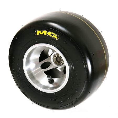 Pneu avant jaune MG SM 10x4. 5-5