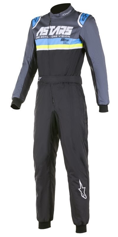 Alpinestars KMX-9 v2 Graphic 4 Noir/Bleu/Jaune Fluo