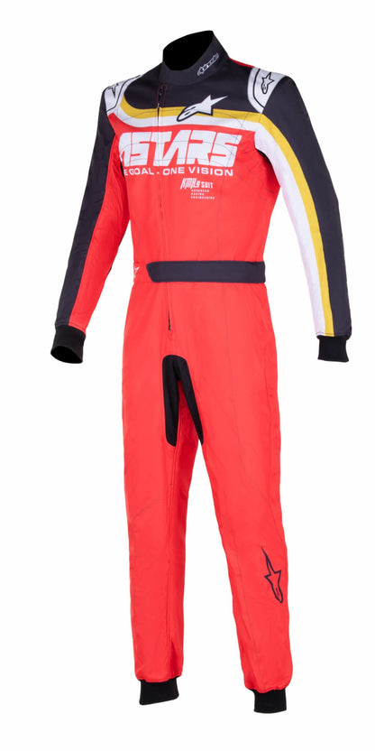 Alpinestars KMX-9 v2 Graphic 2 Rouge / noir / marron laiton