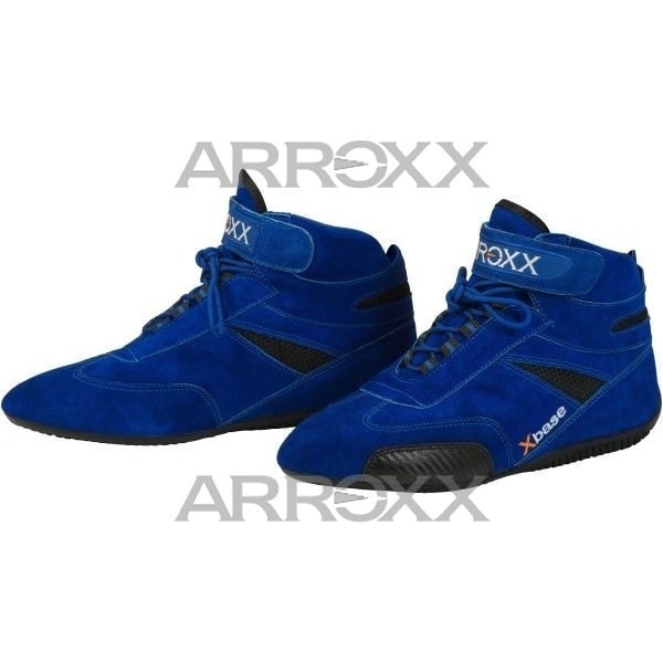 Chaussures de karting Arroxx Xbase en cuir bleu
