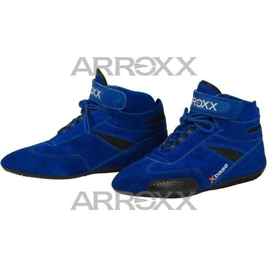 Chaussures de karting Arroxx Xbase en cuir bleu