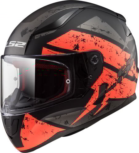 Pêne dormant LS2 FF353 orange mat/noir