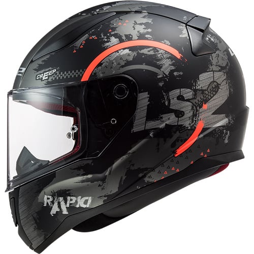 LS2 FF353 Cercle noir/orange