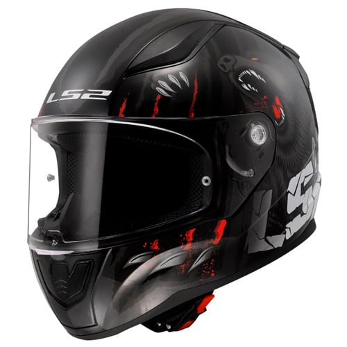 LS2 FF353 Rapid II Claw noir/rouge