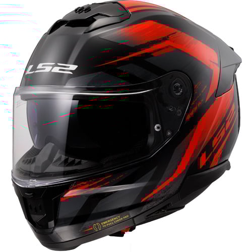 LS2 FF808 Stream II Fury noir/rouge
