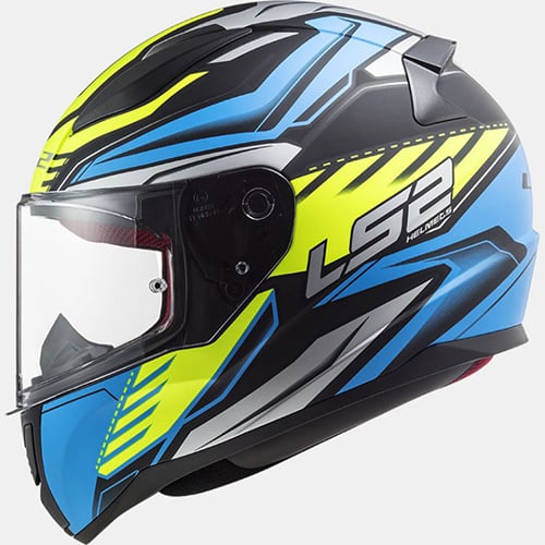 LS2 FF353 Gale noir/bleu/jaune fluo