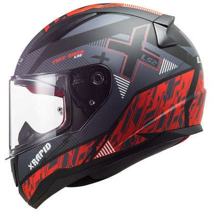 LS2 FF353 Rapid X-street noir mat/rouge