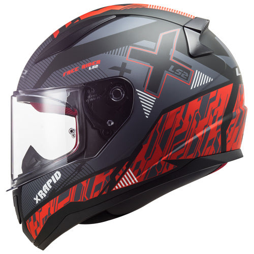 LS2 FF353 Rapid X-street noir mat/rouge
