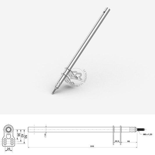 Barre de direction RR M8 L=510MM (Type CRG) 