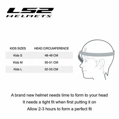 LS2 FF812 Kids Punk grijs/rood - KartKings