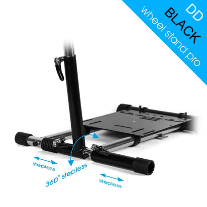 Wheel Stand Pro DD for Logitech, Fanatec, Moza Racing R9, R12 - BLACK