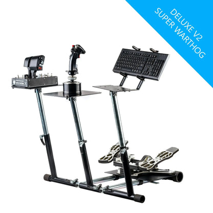 Wheel Stand Pro for Thrustmaster HOTAS WARTHOG™, Saitek X-55, X52/Pro, X65 – Deluxe V2
