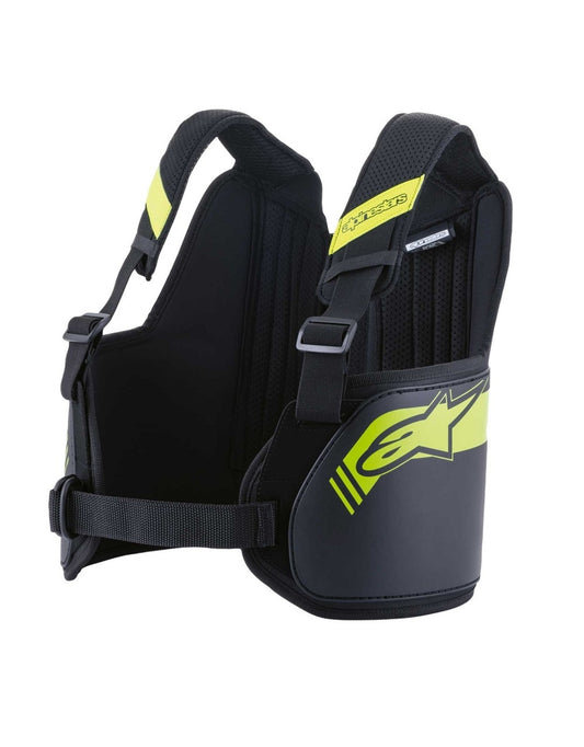 Protège-côtes Alpinestars Bionic pour enfants, noir/jaune fluo
