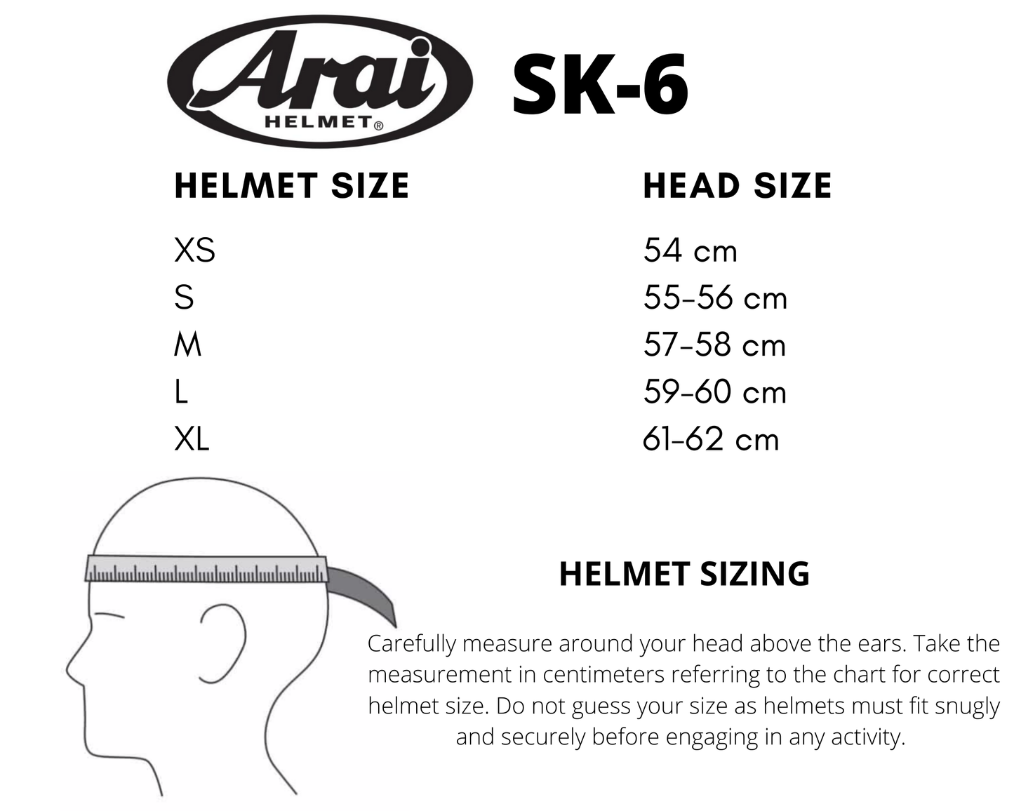 Arai SK-6 (Snell K2020) 