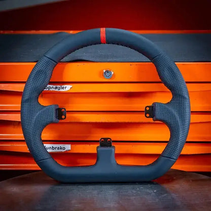 Asetek SimSports GT Closed D Black Leather Rim - KartKings