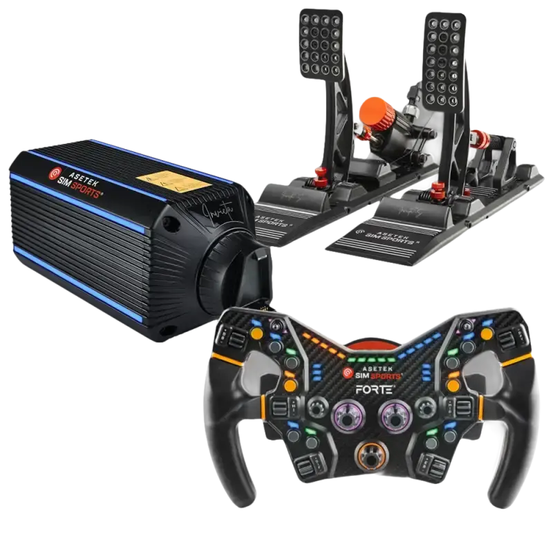 Asetek SimSports Invicta 27Nm Wheelbase + Forte Wheel & Invicta S Pedals Bundle